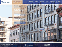 Tablet Screenshot of bowerygrandhotel.com